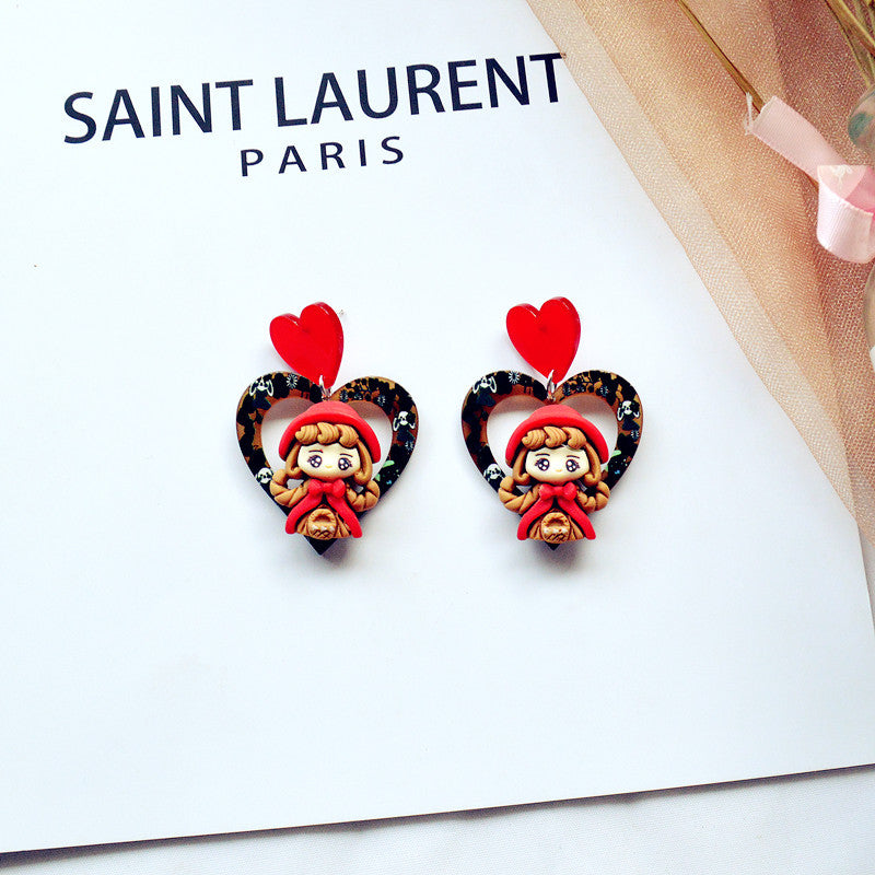 Wholesale Cute Rabbit Girls Love Stud Earrings